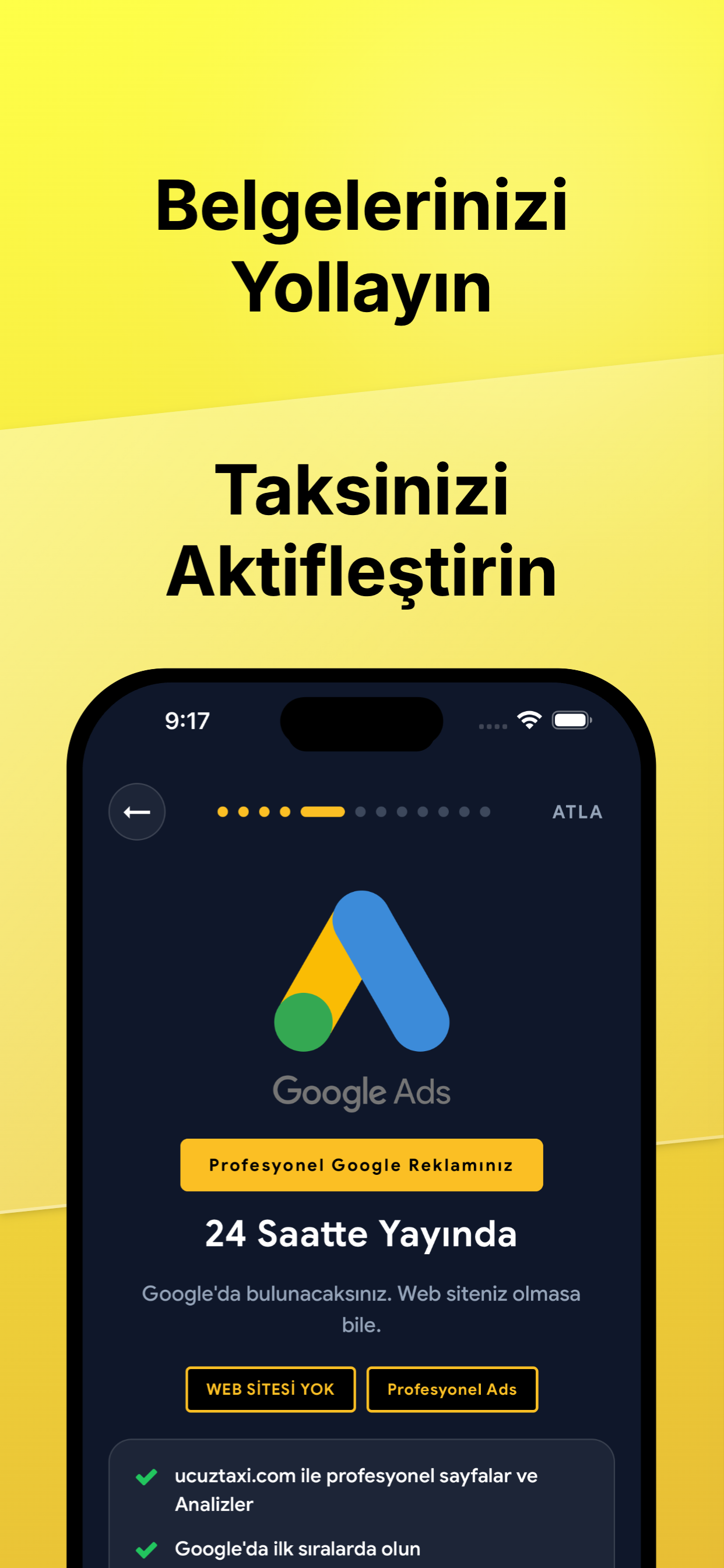 iyi Taksi — Google Ads reklamlar
