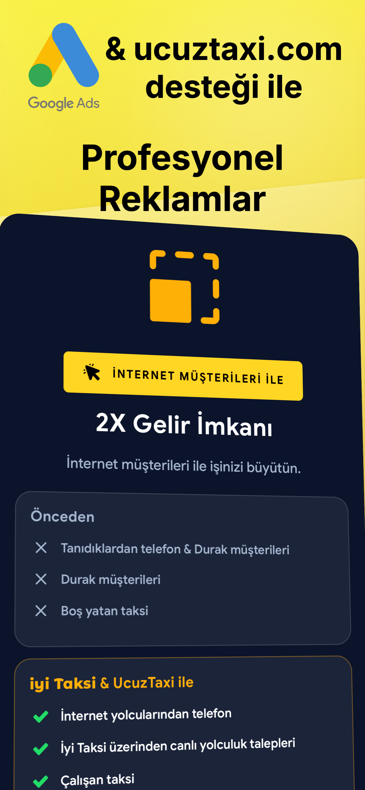 iyi Taksi — 2X gelir imkanı